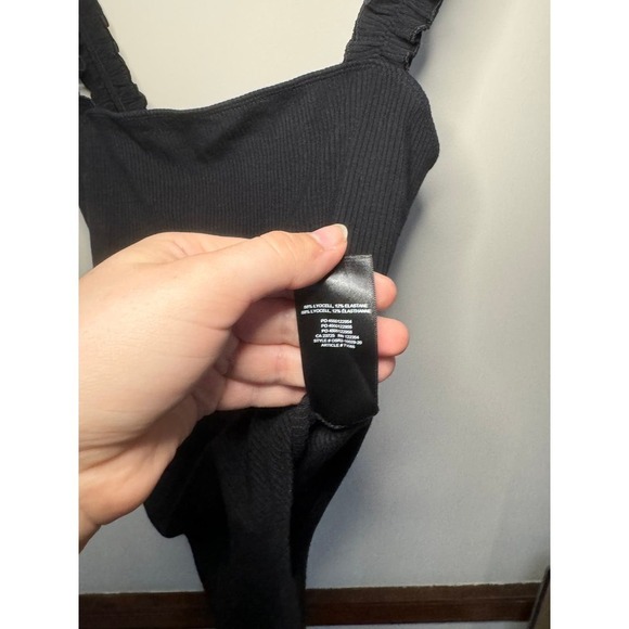 Sunday Best Firecracker ribbed bodysuit thong bottom ruffled straps size small - Picture 5 of 6